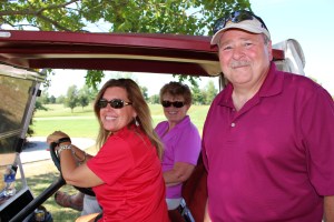 people at the golf benefit